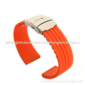 G-2014 Silicone Bracelet With Metal